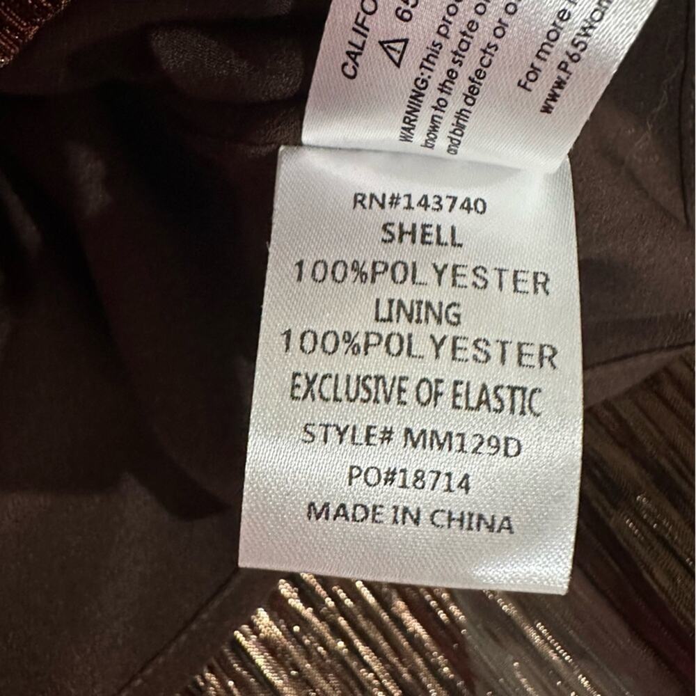 Tuckernuck NWT Hyacinth House Dorinda Midi Dress Women’s Size XS Bronze Metallic - Picture 14 of 15